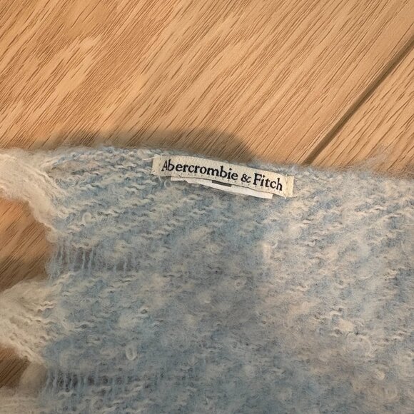 Abercrombie and Fitch Blue and White OVERSIZED Scarf - Picture 2 of 2